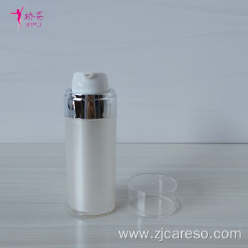 Round Shape Acrylic Airless Pump Bottle Vacuum Bottle